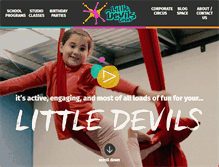 Tablet Screenshot of littledevilscircus.com.au
